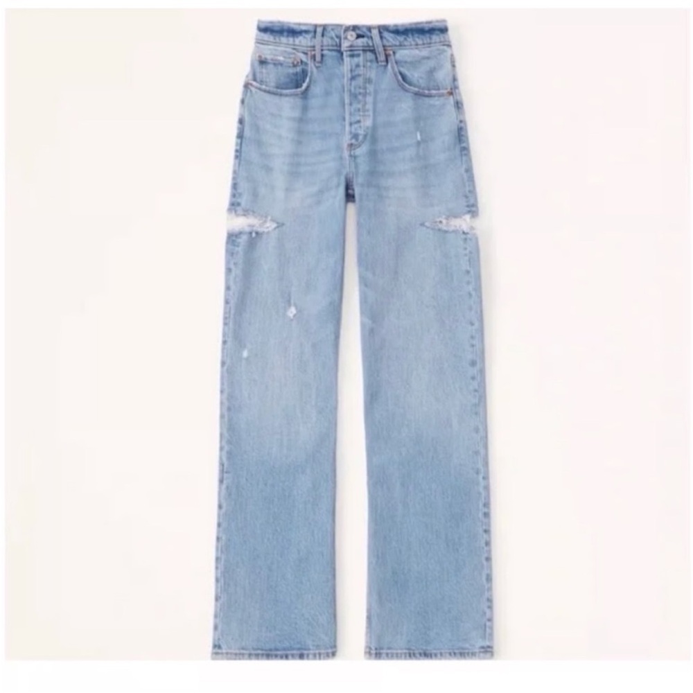 ABERCROMBIE 90s Baggy Low Rise Jeans with side rips
